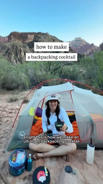 Instagram post by @the_adventureaddicts for TINCUP Whiskey. Caption reads: & more mixer ideas with @tincupwhiskey!!....