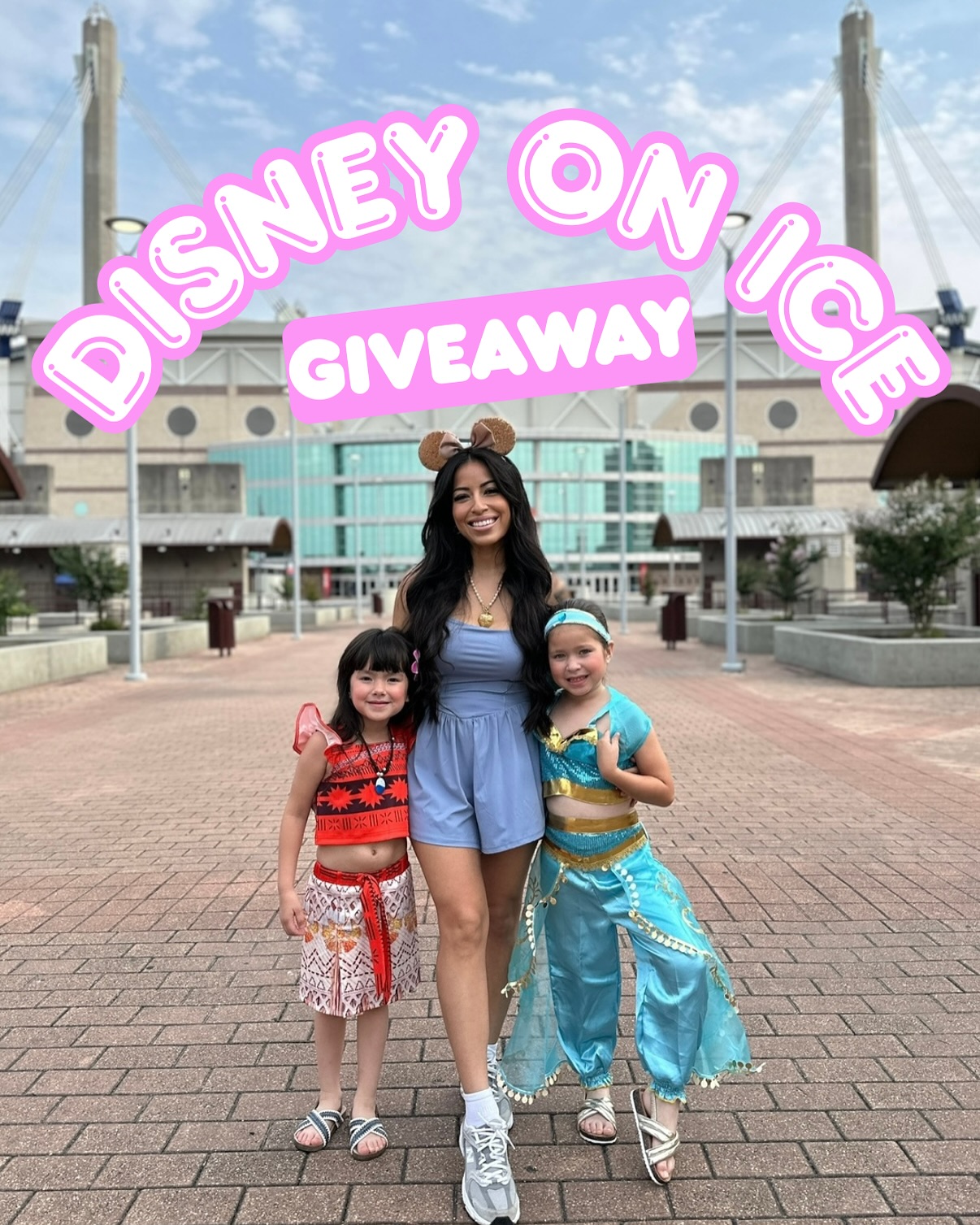 Instagram post by @heyitsrubee for Disney On Ice. Caption reads: ⛸️❄️🏰 DISNEY ON ICE GIVEAWAY CLOSED....