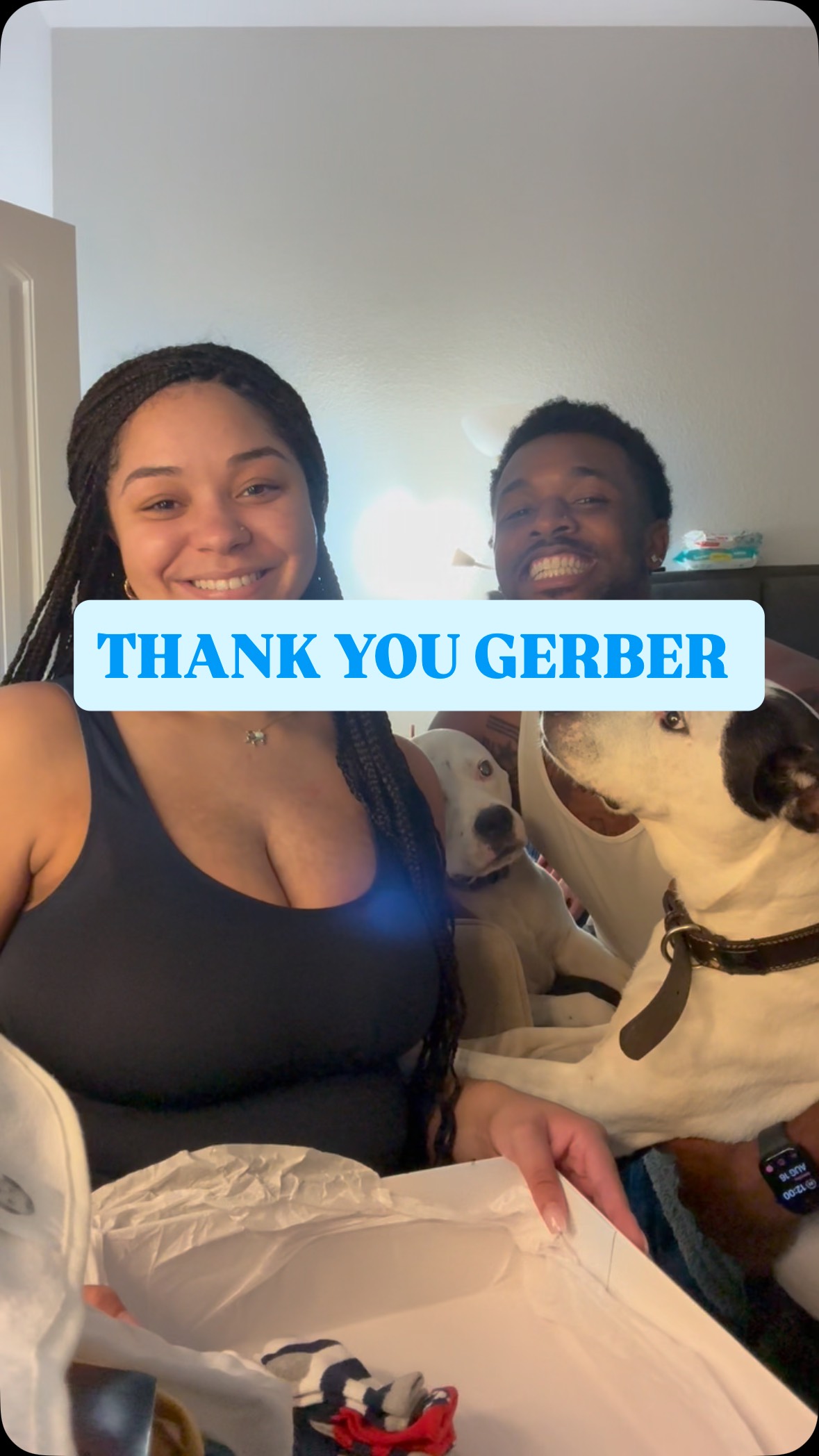 Instagram post by @joshbutlertv for Gerber Childrenswear. Caption reads: Thank you @gerberchildrenswear we love this so....