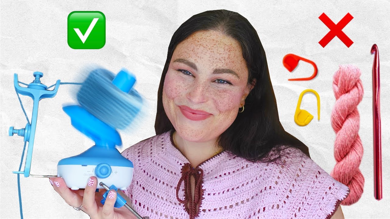 YouTube post by @crochetbyskye for Caydo. Caption reads: This video is proudly sponsored by CAYDO! In this....