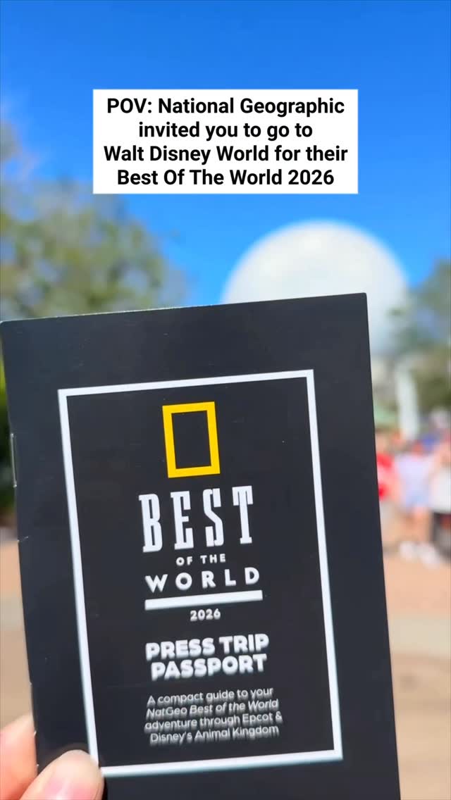 Instagram post by @followmeawaytravel for National Geographic Travel. Caption reads: Disney with @natgeo 😍 So excited to have been....