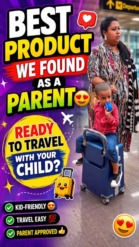 Instagram post by @shakianki for Butt Baby. Caption reads: [...] ✈️ Game-changer travel days thanks to....
