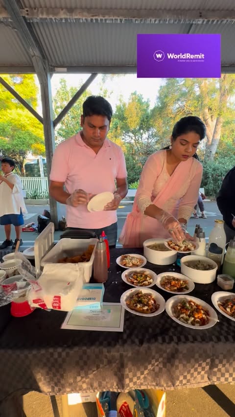 Instagram post by @anjums_dastarkhan for WorldRemit. Caption reads: [...] doesn’t have to be complicated. With....