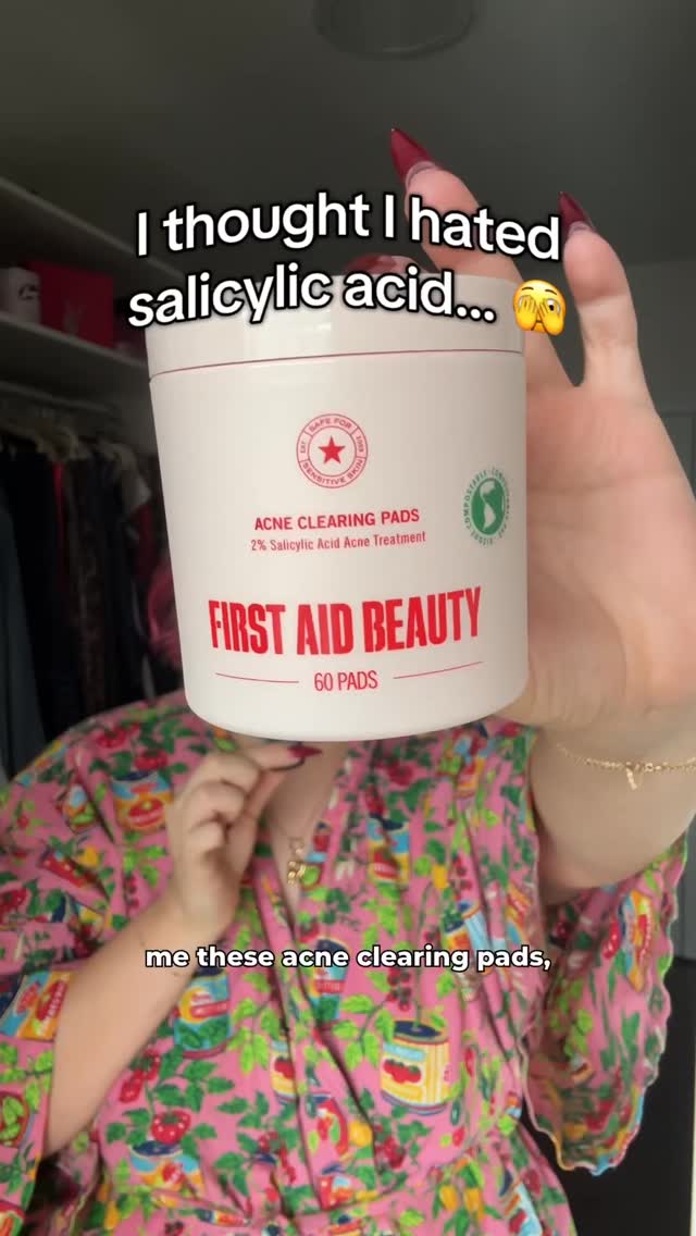 Instagram post by @hydrationceo for First Aid Beauty. Caption reads: #ad Shocked myself with how much I love these....