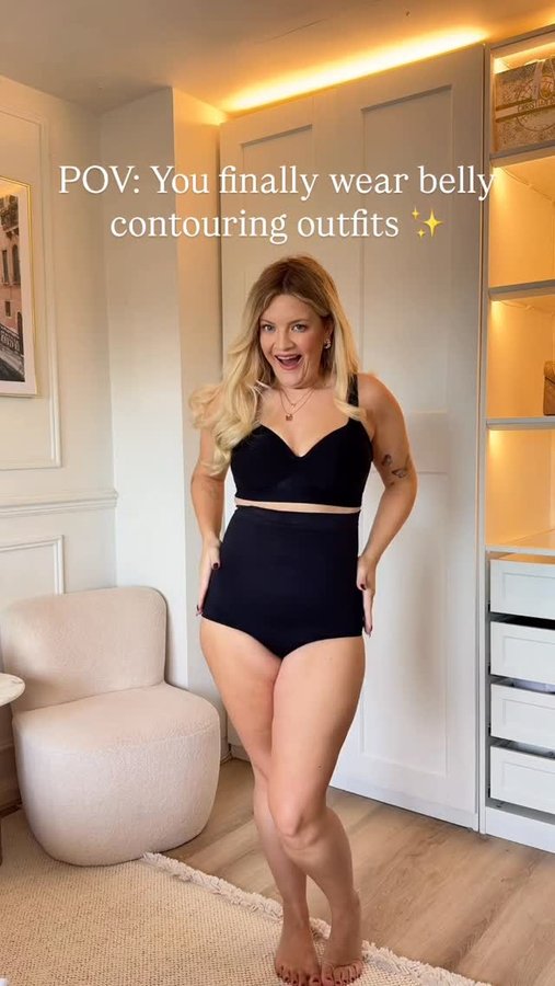 Instagram post by @hannah_briggs for Shapermint. Caption reads: ad. For my girls with soft bellies, I got you....