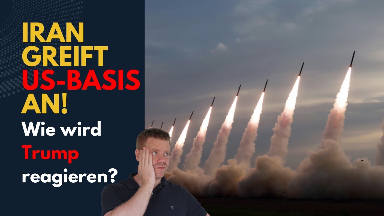 YouTube post by @milgeschichte for Holy Squad. Caption reads: Iran attacks US base with missiles! Is it now....