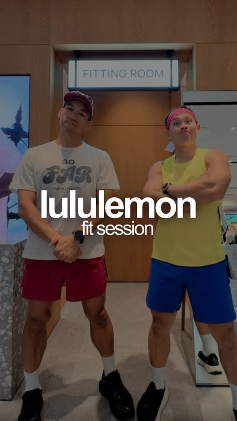 Instagram post by @caleb_liao for lululemon. Caption reads: lululemon全新跑步與訓練系列， fast & free跑步背心， 給你舒適透氣， [...].