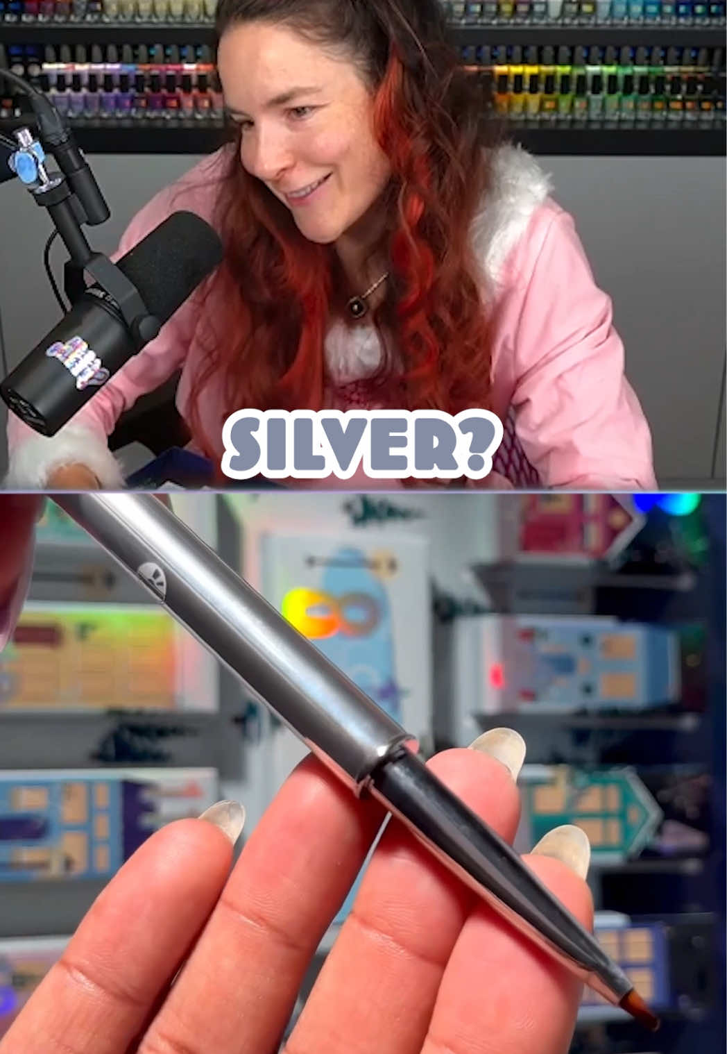 TikTok post by @simplynailogical for Holo Taco. Caption reads: DAY 7💅 @Holo Taco Advent Calendar surprise nail....