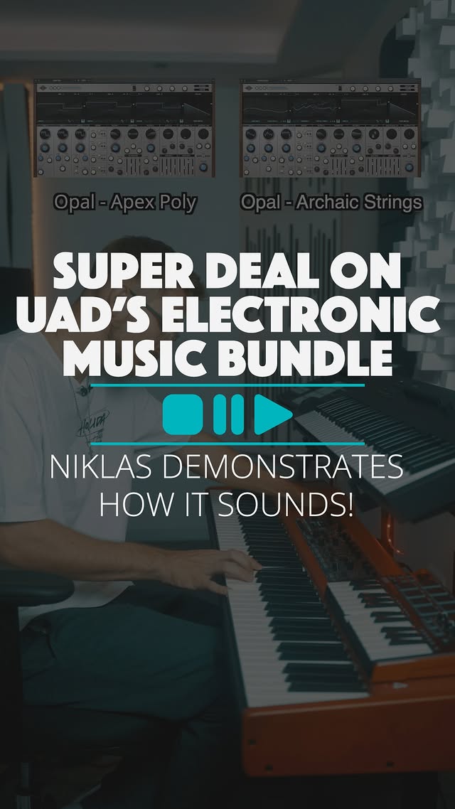 Instagram post by @prodbyskam for Thomann. Caption reads: Thomann is offering the Universal Audio UAD [...].
