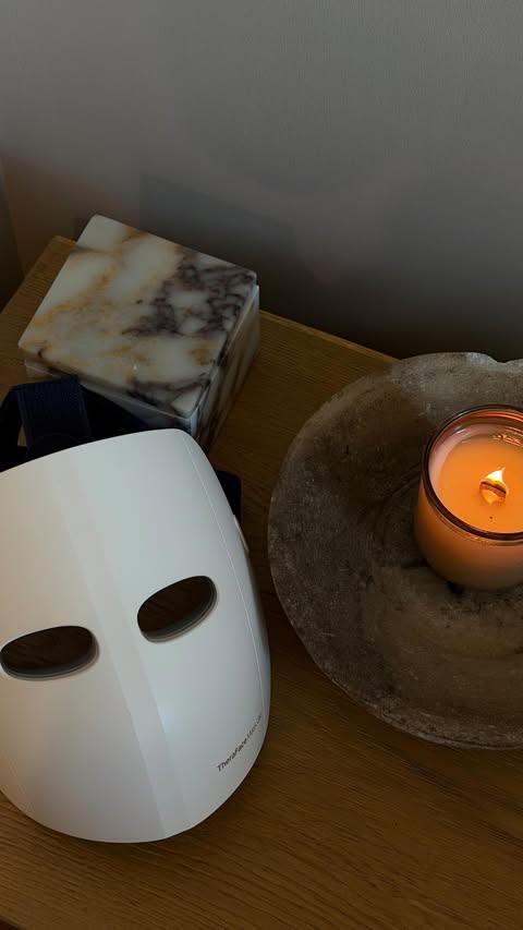 Instagram post by @emma.arletta for Therabody. Caption reads: [...] wants for Valentine’s Day 🧖🏽‍♀️ @therabody....