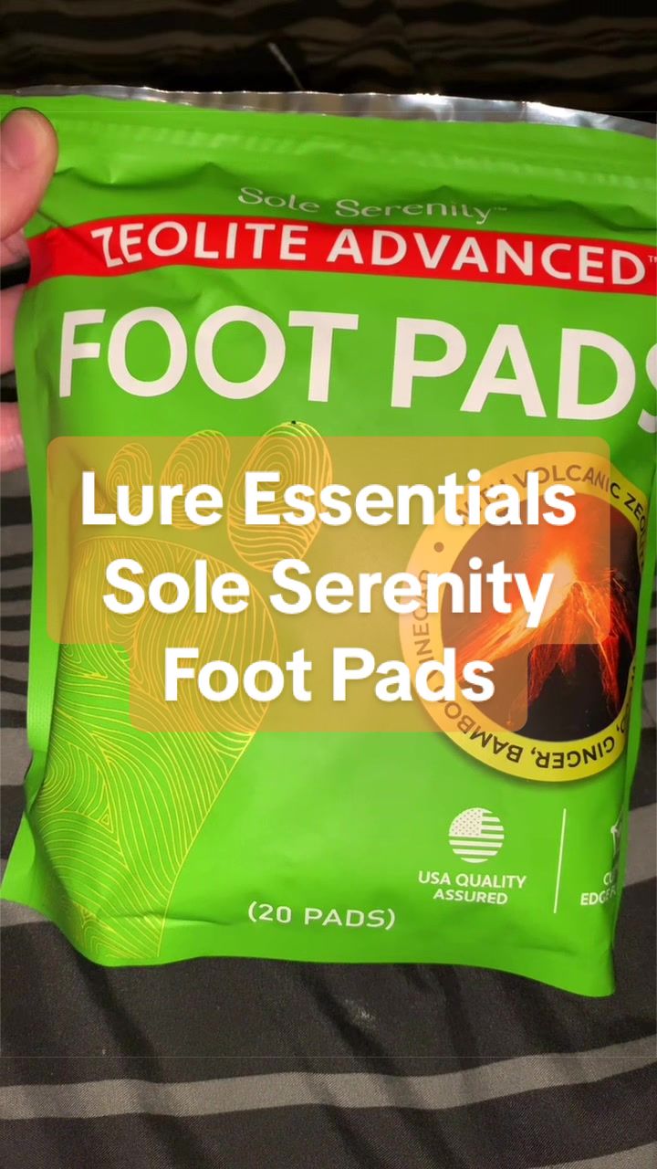 TikTok post by @mejiamom1219 for Lure Essentials. Caption reads: [...] your body with these foot pads by @Lure....