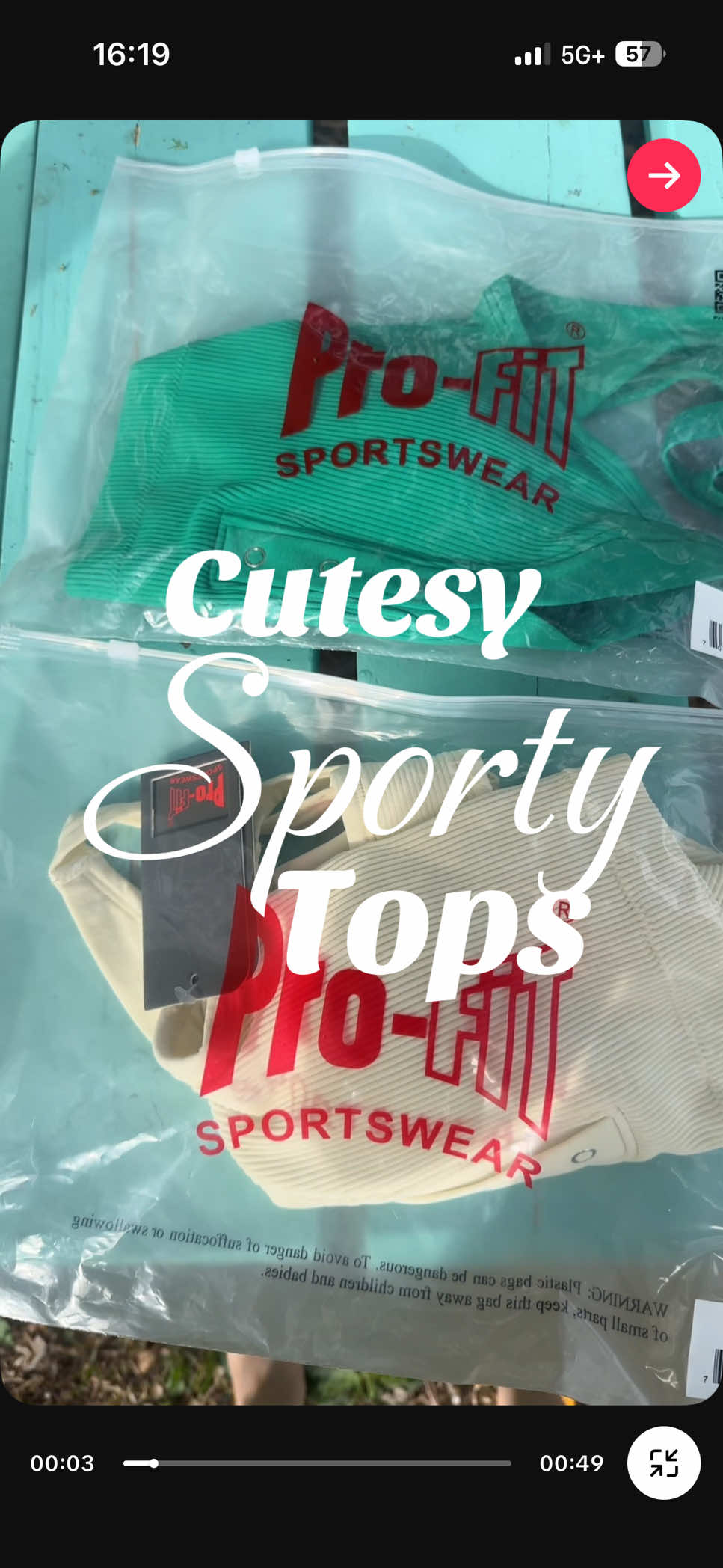 TikTok post by @kamez for Profit Outfits. Caption reads: keep tagging the wrong link!! so bad at this !!....