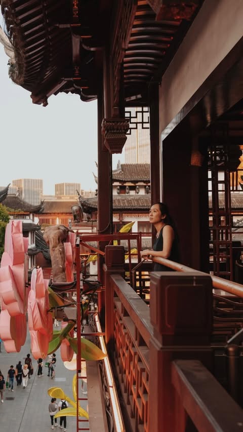 Instagram post by @lielaine for Hyatt Centric. Caption reads: Exploring Shanghai with @hyattcentric_sh as a....