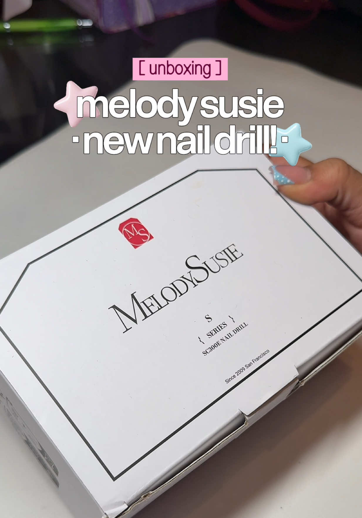 TikTok post by @polishedbyslim for MelodySusie. Caption reads: [...] in loveee with my new nail drill from....