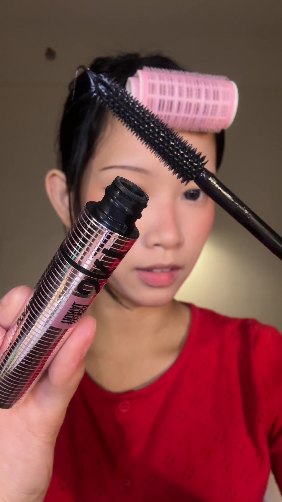 TikTok post by @jena_lj for Maybelline New York PH. Caption reads: [...] the new Sky Tube Mascara from @Maybelline....