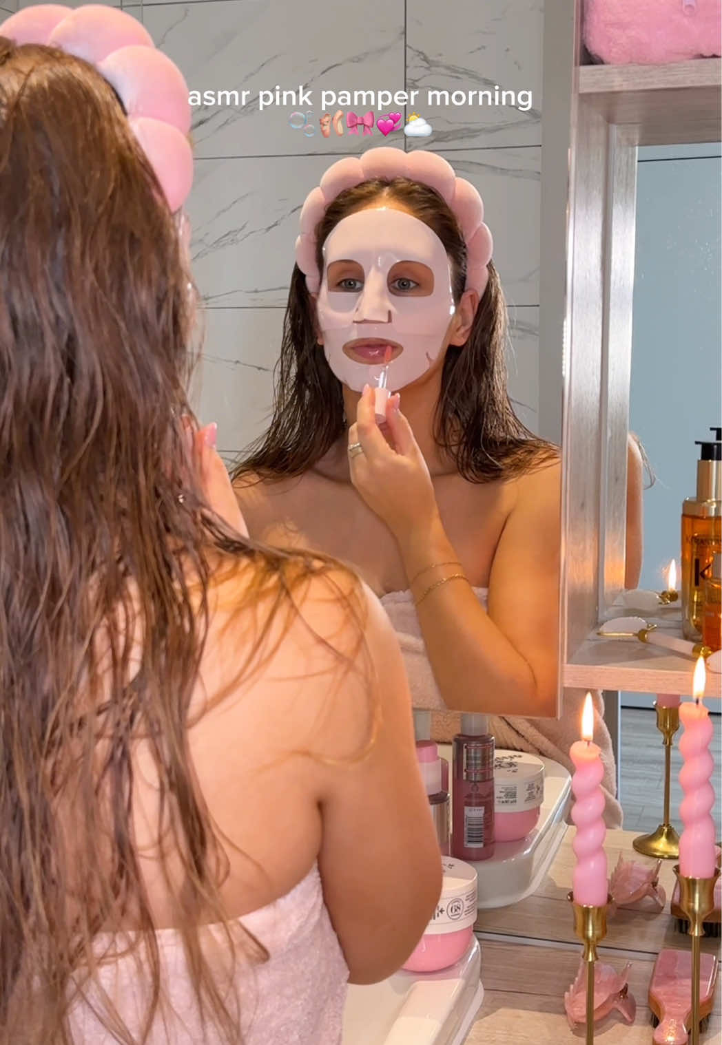 TikTok post by @by.emmaleah for VEGAMOUR. Caption reads: [...] US clarifying detox shampoo* @VEGAMOUR scalp....