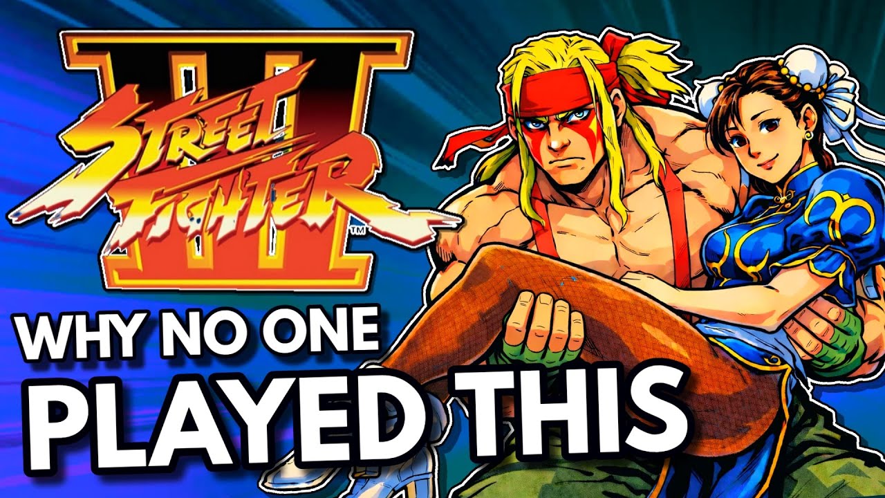 YouTube post by @TopHatGamingManChannel for Instant Gaming. Caption reads: Why Did Everyone Ignore Street Fighter III !?.