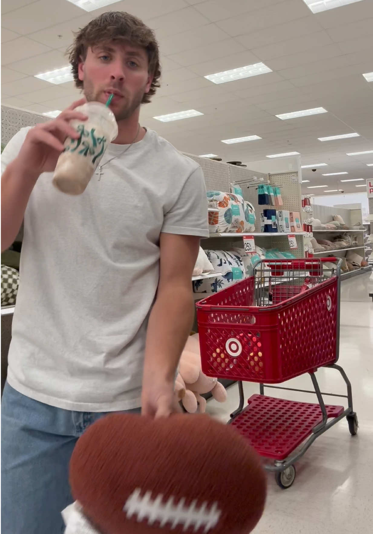 TikTok post by @shane_porter for Starbucks. Caption reads: #ad First time at Starbucks and trying the Frozen....