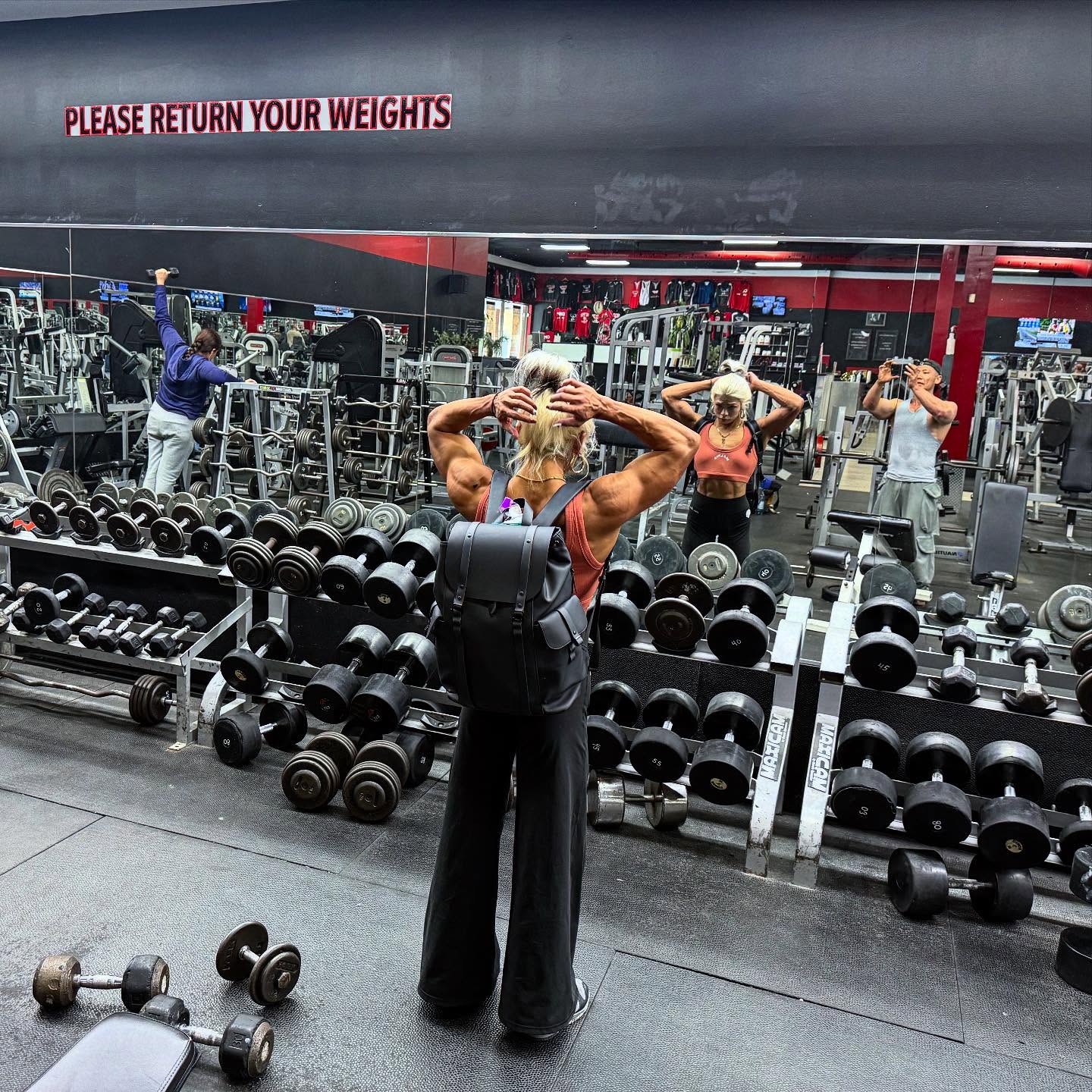Instagram post by @orinrin_ifbbpro for Gaston Luga. Caption reads: @gastonluga....