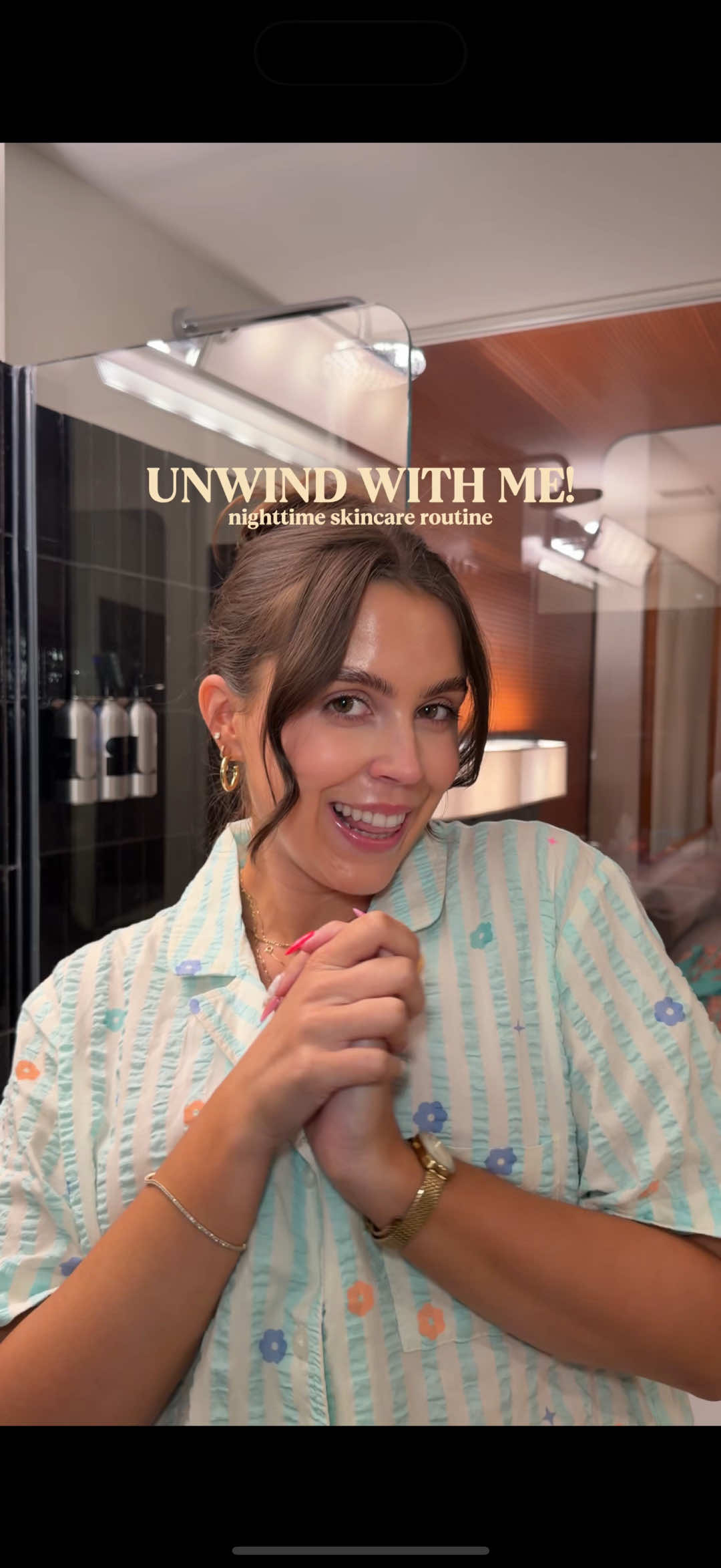 TikTok post by @sydneyheinemann for Dieux. Caption reads: nyc vlog coming soon! 🥰 Products: @dieux ethereal....