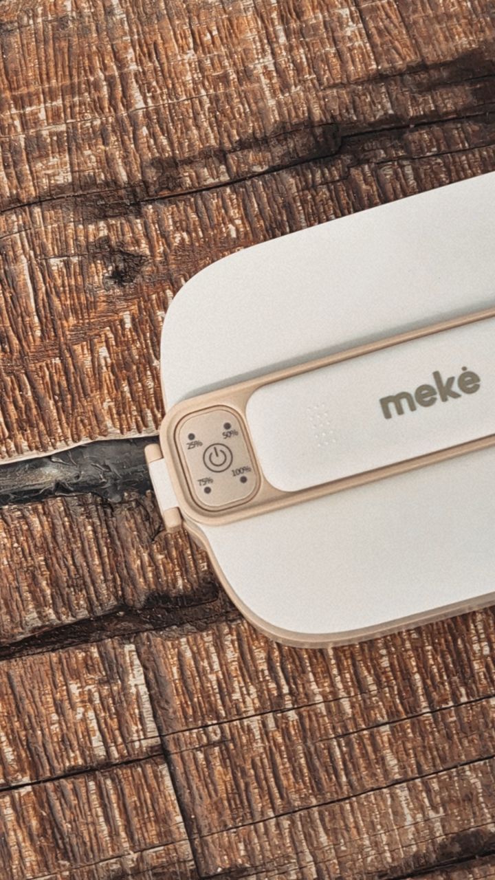 Instagram post by @rikkicarr for Meke Baby. Caption reads: The new Meke go-box by @mekebaby.au has to be one....