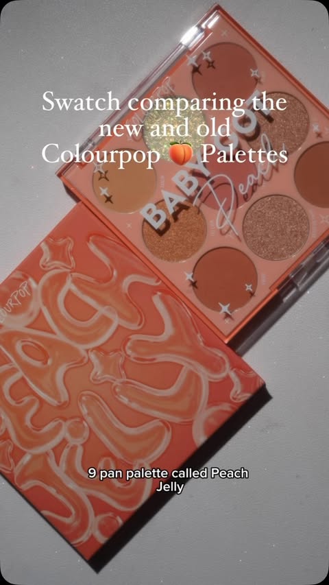 Instagram post by @glamsmitty for ColourPop Cosmetics. Caption reads: [...] 🍑 Palettes Which is your fave?....
