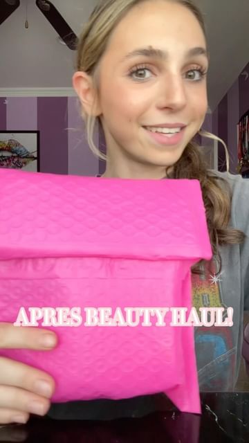 Instagram post by @haydensipll for Après Beauty. Caption reads: haul from @apresbeauty code HAYDENSIPLL at....
