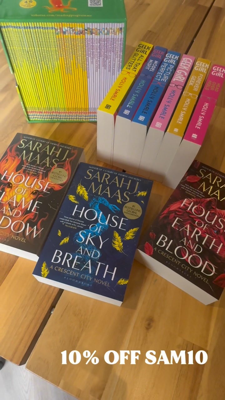 Instagram post by @lifewithsamandco for Books2Door. Caption reads: AD Fun fact about me — I’ve always been a book....