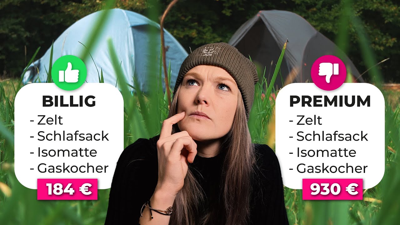 YouTube post by @pedelly for SNOCKS. Caption reads: Cheap vs. premium – is expensive outdoor gear....