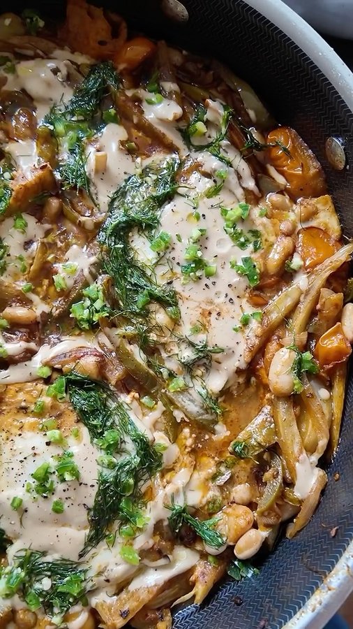 Instagram post by @nataliechassay for ARTAH. Caption reads: Ad. In all honesty, I actually think shakshuka is....