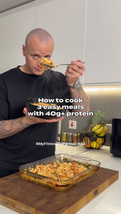 Instagram post by @christophbien for MyFitnessPal. Caption reads: [...] Cheese Light 📲 Make sure to try out....