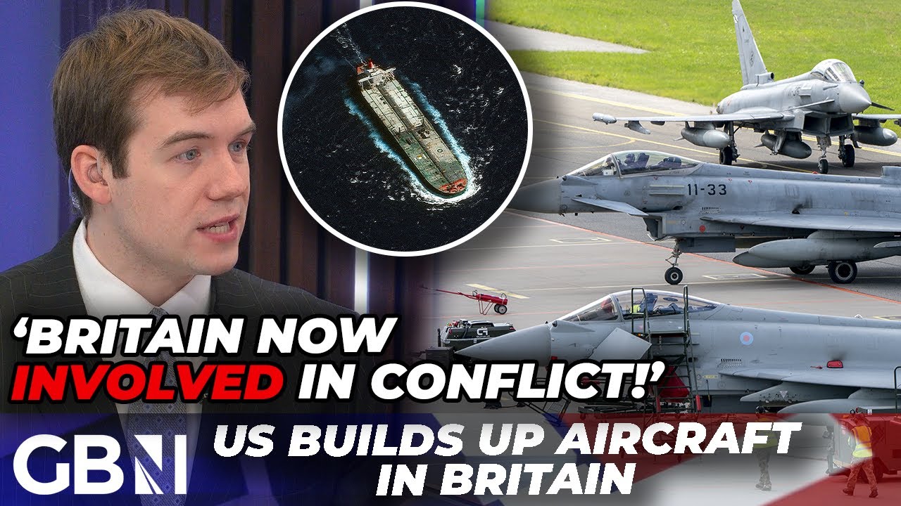 YouTube post by @GBNewsOnline for ExpressVPN. Caption reads: Venezuela latest: US makes crucial strategic move....