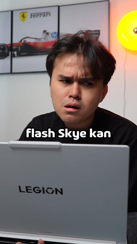 Instagram post by @kisarcasm for Lenovo Legion. Caption reads: [...] mending langsung research bareng LENOVO....