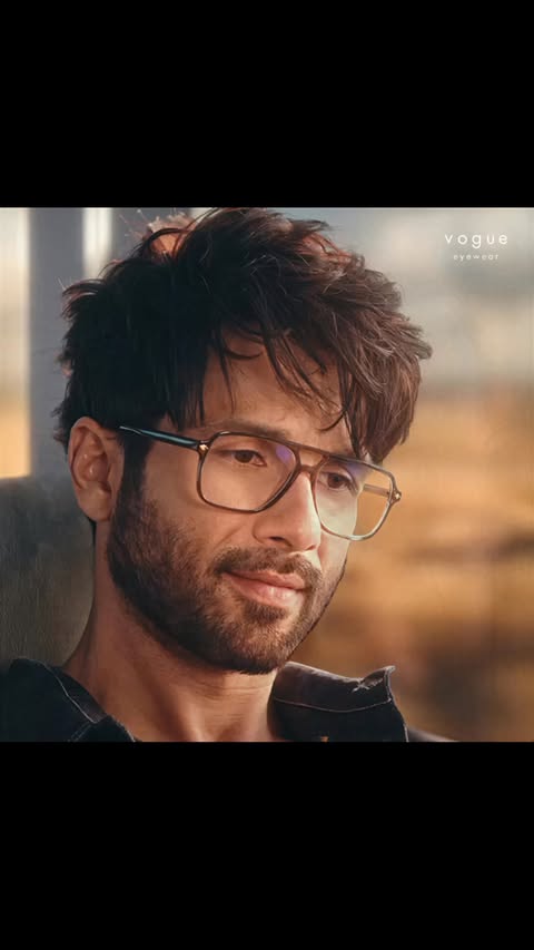 Instagram post by @shahidkapoor for Vogue Eyewear. Caption reads: [...] are never planned. They’re lived. ✨....