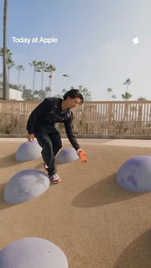 Instagram post by @andyto for apple. Caption reads: In my #CollabWithApple, we’re showing how everyone....