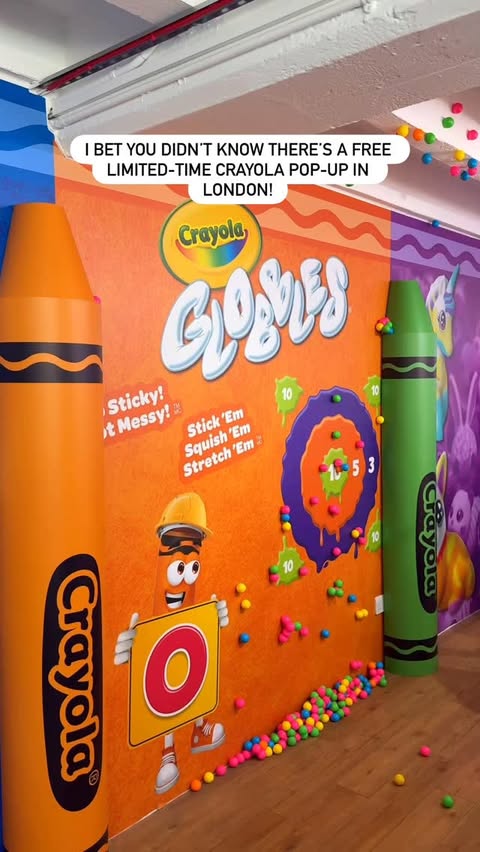 Instagram post by @kiddoadventures_ for Crayola. Caption reads: AD|Make sure you check out this FREE Crayola pop....