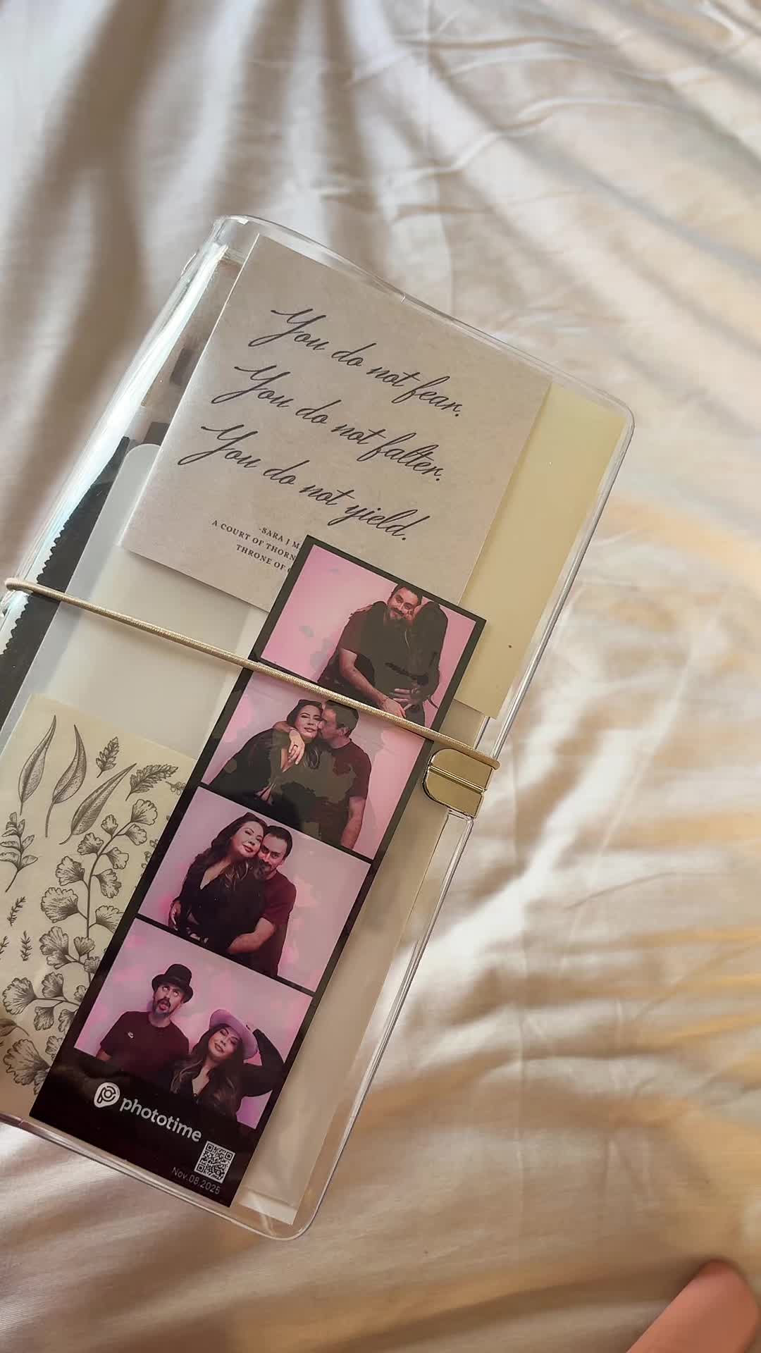 TikTok post by @nayelicupen for Clothandpaper. Caption reads: [...] @Cloth & Paper #journaling #journal....