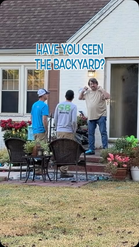 Instagram post by @sbmowing for Ring. Caption reads: [...] backyard was worth it! Huge thanks to @ring....