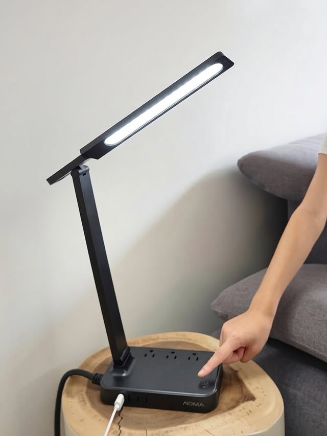 Instagram post by @jane_wu for Canadian Tire. Caption reads: [...] NOMA Desk Lamp with Power Bar from Canadian....