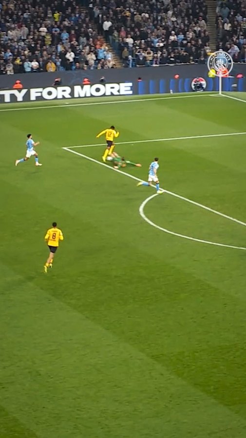 Instagram post by @donnarumma for Manchester City. Caption reads: Donnarumma double tackle 😤⛔️.