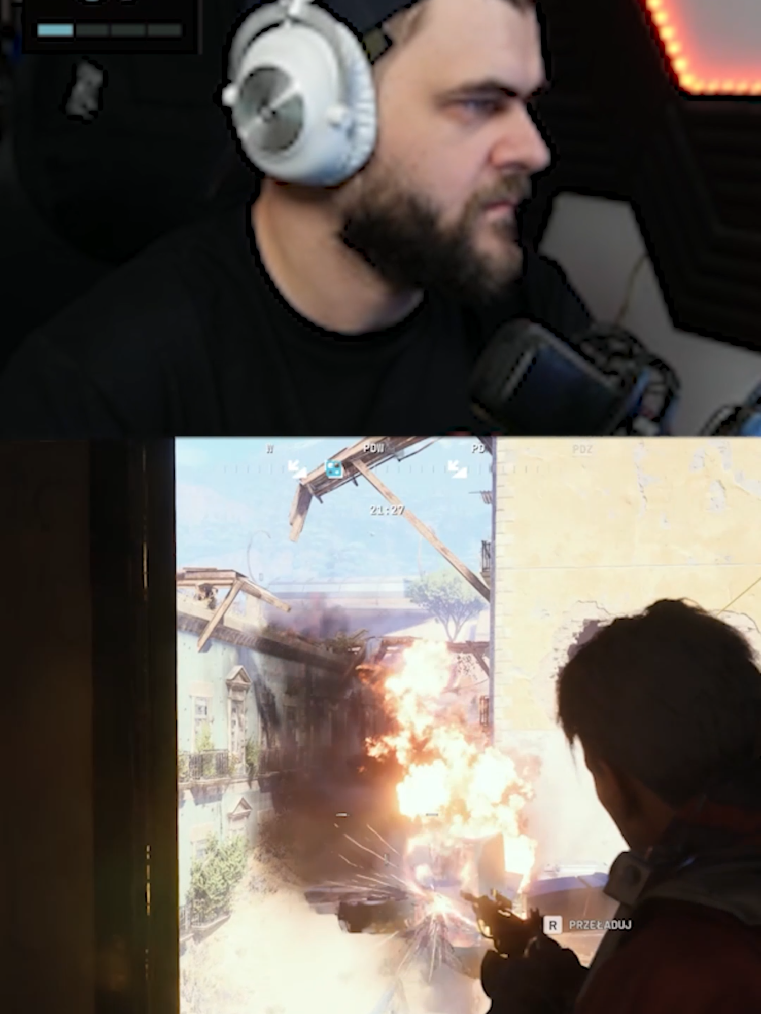 TikTok post by @bonkoltv for Media Expert. Caption reads: [...] z technologią NVIDIA....