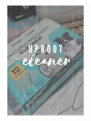TikTok post by @i7jojo for Uproot Clean. Caption reads: Uproot Clean Pet Home Washer Maintenance Tablets....