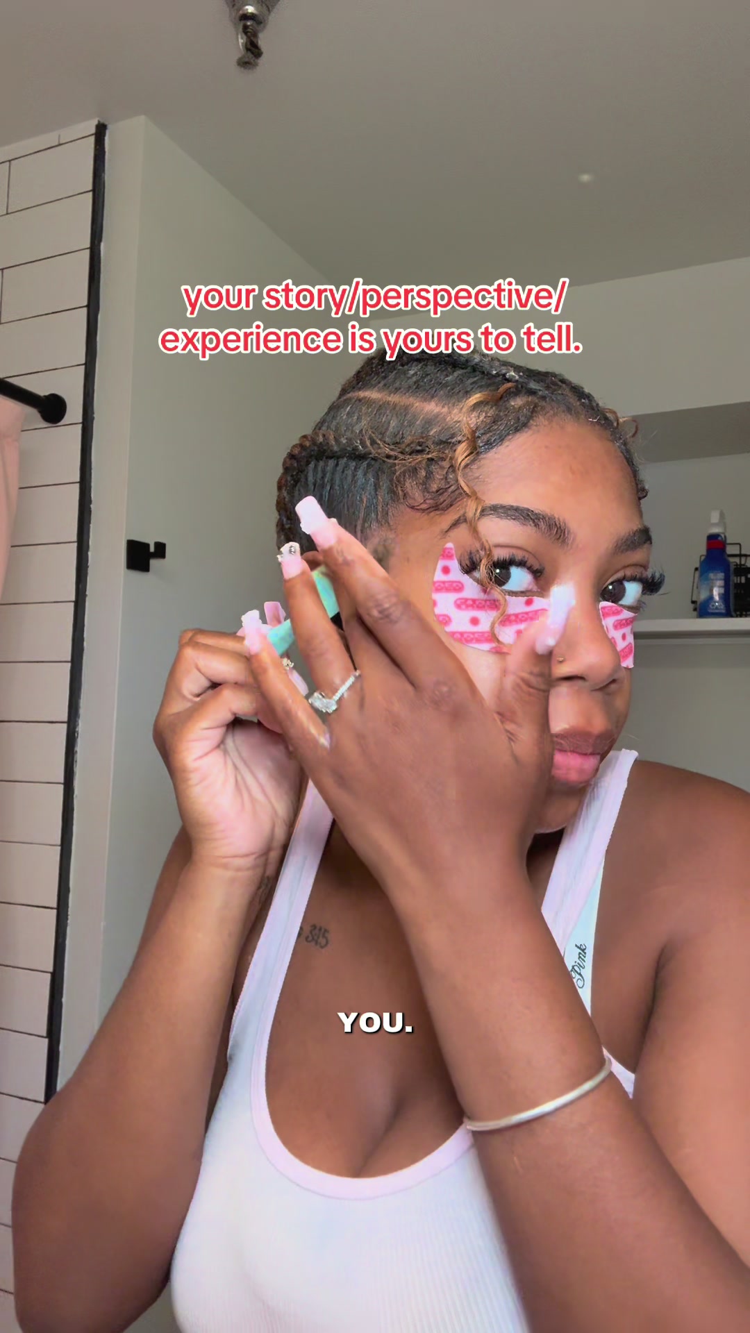 TikTok post by @kayla.milan for ECO Style. Caption reads: @Eco Style for my edges 😛 your story is your....