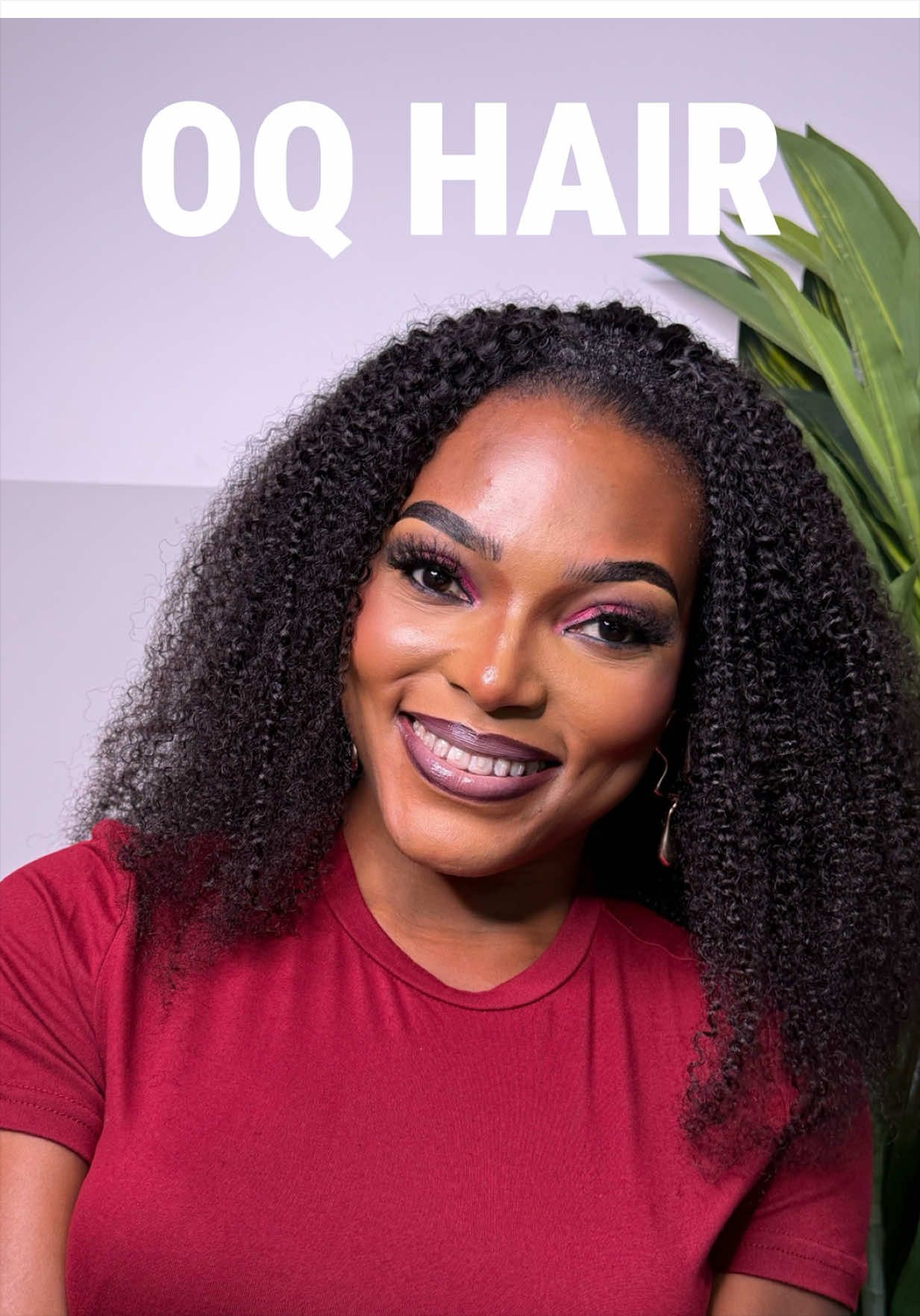 TikTok post by @sarah_owolabi for OQ HAIR WIG. Caption reads: [...] with just a few styling tricks. 🤎 @OQ HAIR....
