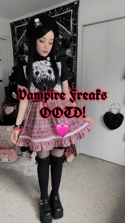 Instagram post by @dinosaurs_are_cool for VampireFreaks. Caption reads: [...] featuring the Dead Teddy tee from....