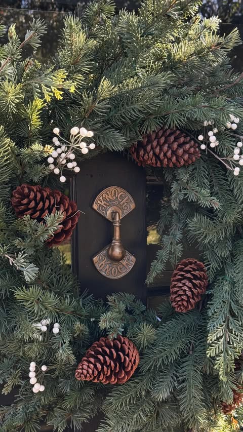 Instagram post by @windsordaltondesigns for Pottery Barn. Caption reads: Nothing sets the tone for the holidays quite like....