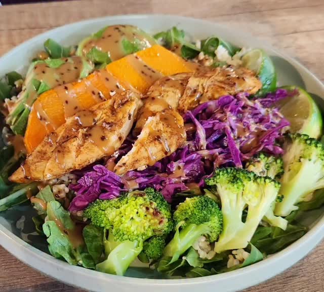 Instagram post by @timinmelbourne for Yelp. Caption reads: Whether you're after a chicken budda bowl of fresh....