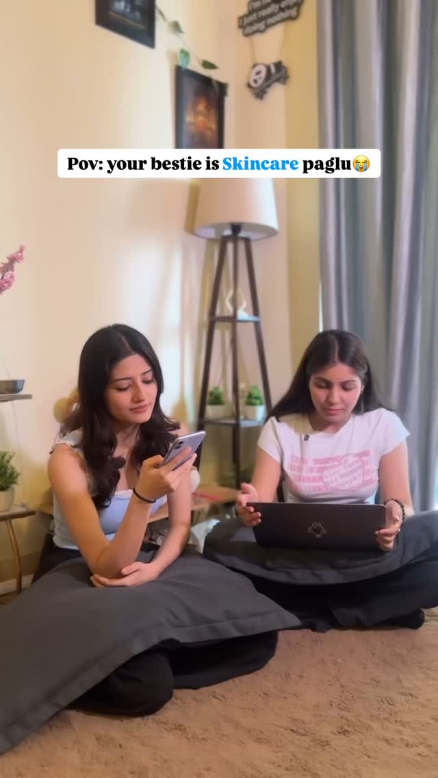 Instagram post by @akritirawat_ for Plum Goodness. Caption reads: Har problem ka solution is skincare! 
Especially....