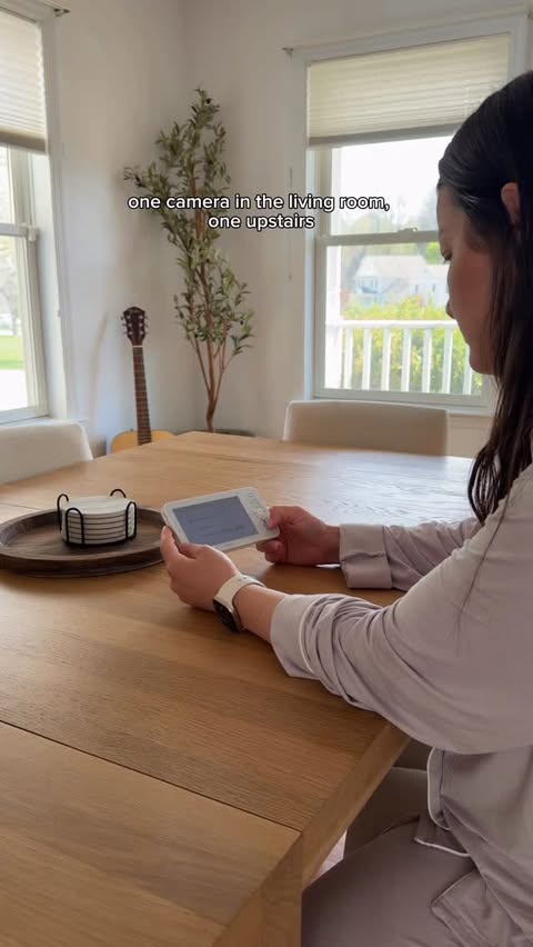 Instagram post by @elidaloci for Arenti. Caption reads: Using the Arenti baby monitor has made it so much....