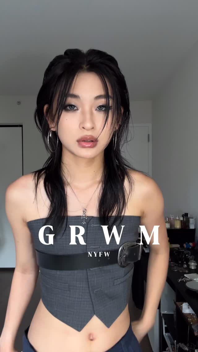 Instagram post by @yifan.liii for alexanderwang. Caption reads: grwm for @alexanderwangny 

#nyfw #nyc #newyork....